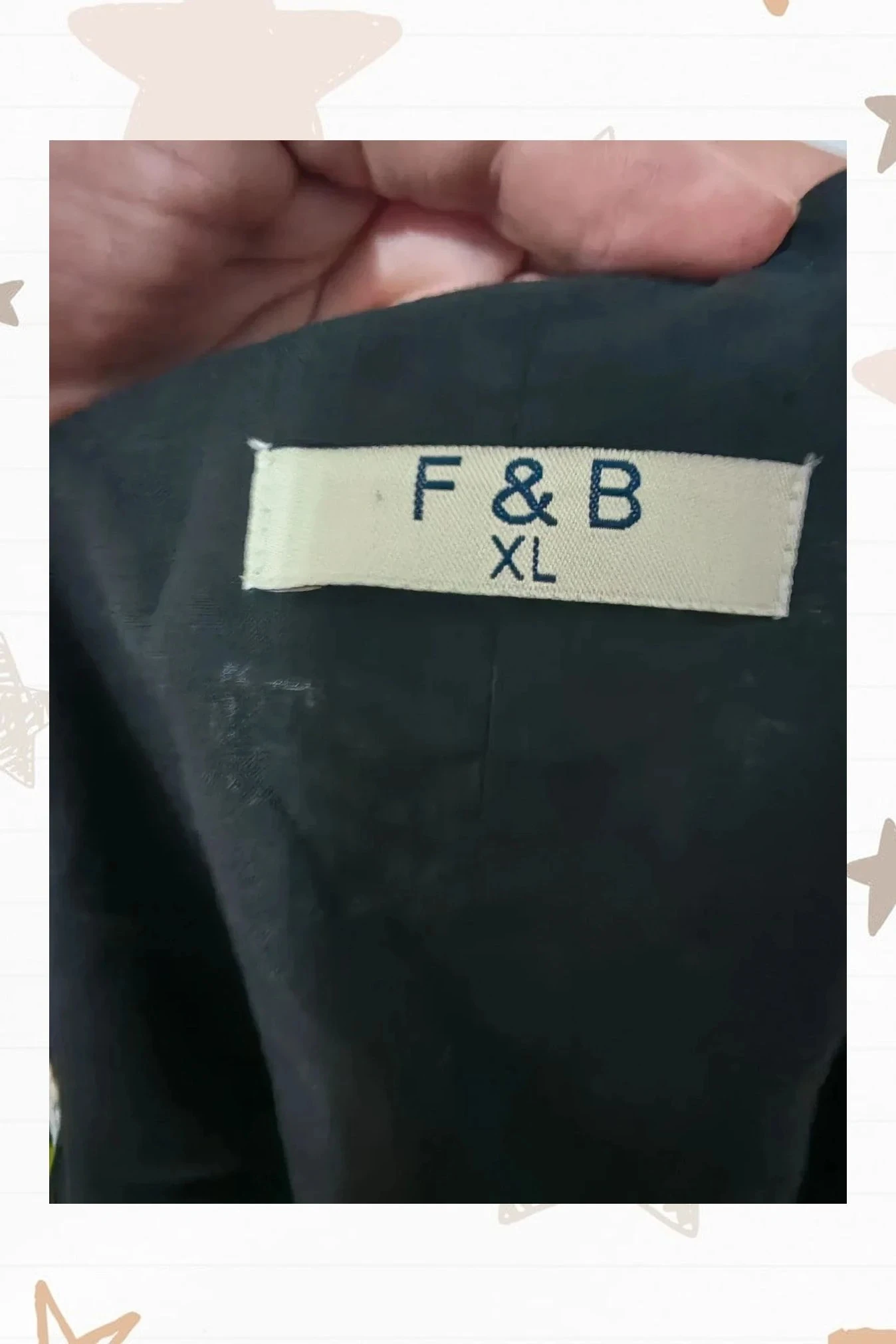 Vloeiende blouse met F&B-print - Maat L – photo 5
